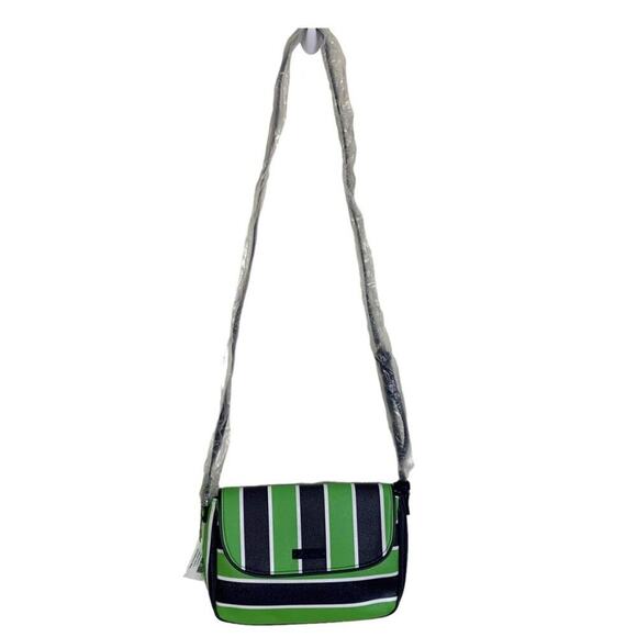 NWT Vera Bradley Flap Crossbody Lucky Stripe Shoulder Strap Handbag - Picture 2 of 14